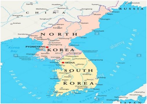 Korea Map 507x358 