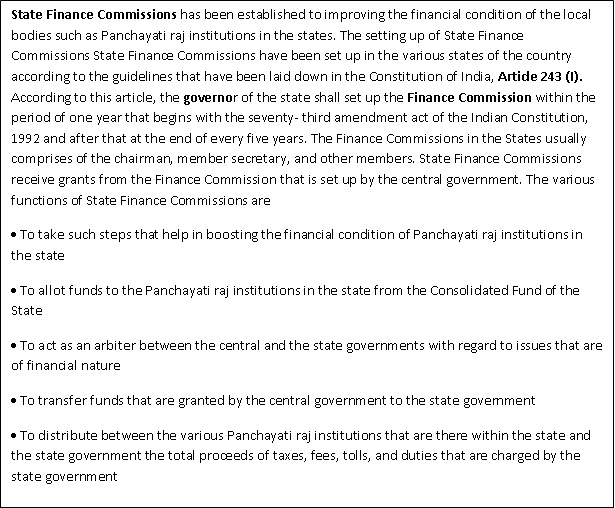 State Finance Commissions
