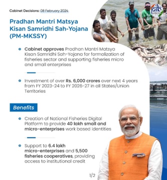 Pradhan Mantri Matsya Kisan Samridhi Sah-Yojana (PM-MKSSY) - Optimize IAS